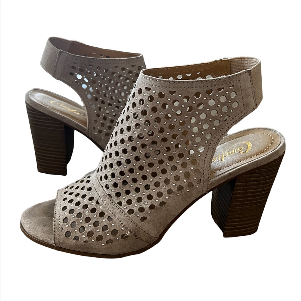 Candies Beige Studded Sandals